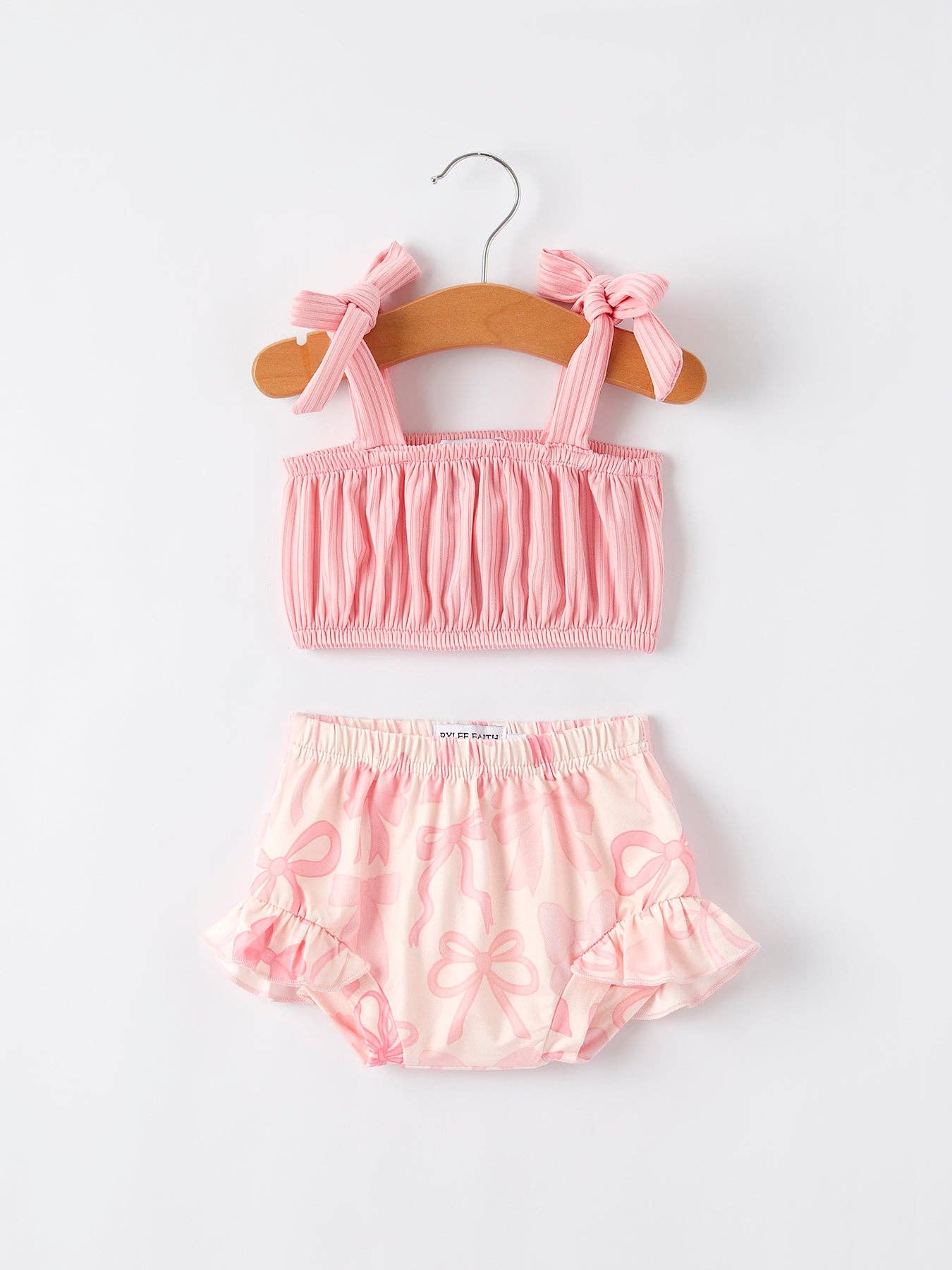 Pink Bow Shorts & Top Set