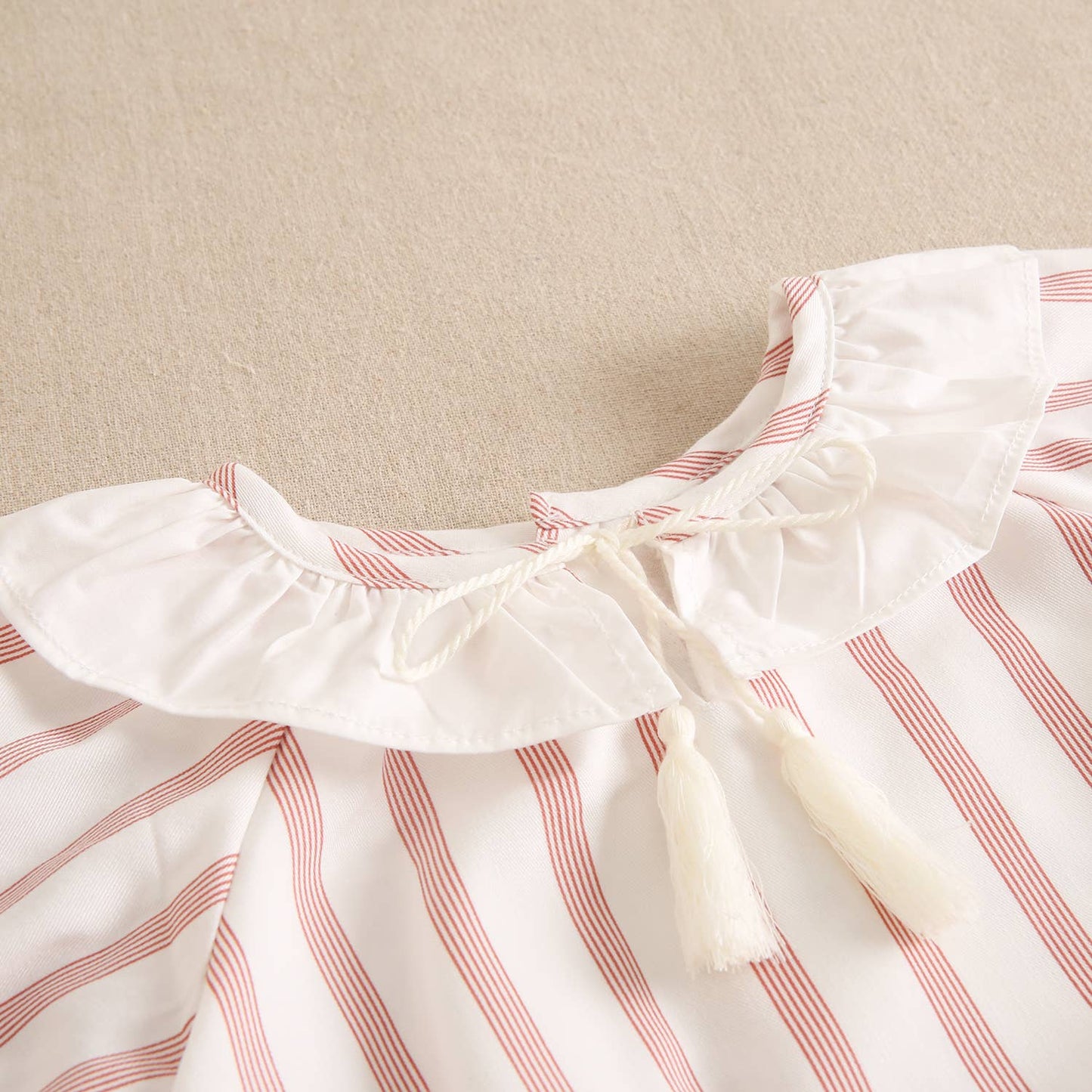 White Red Stripe Dress With Panties