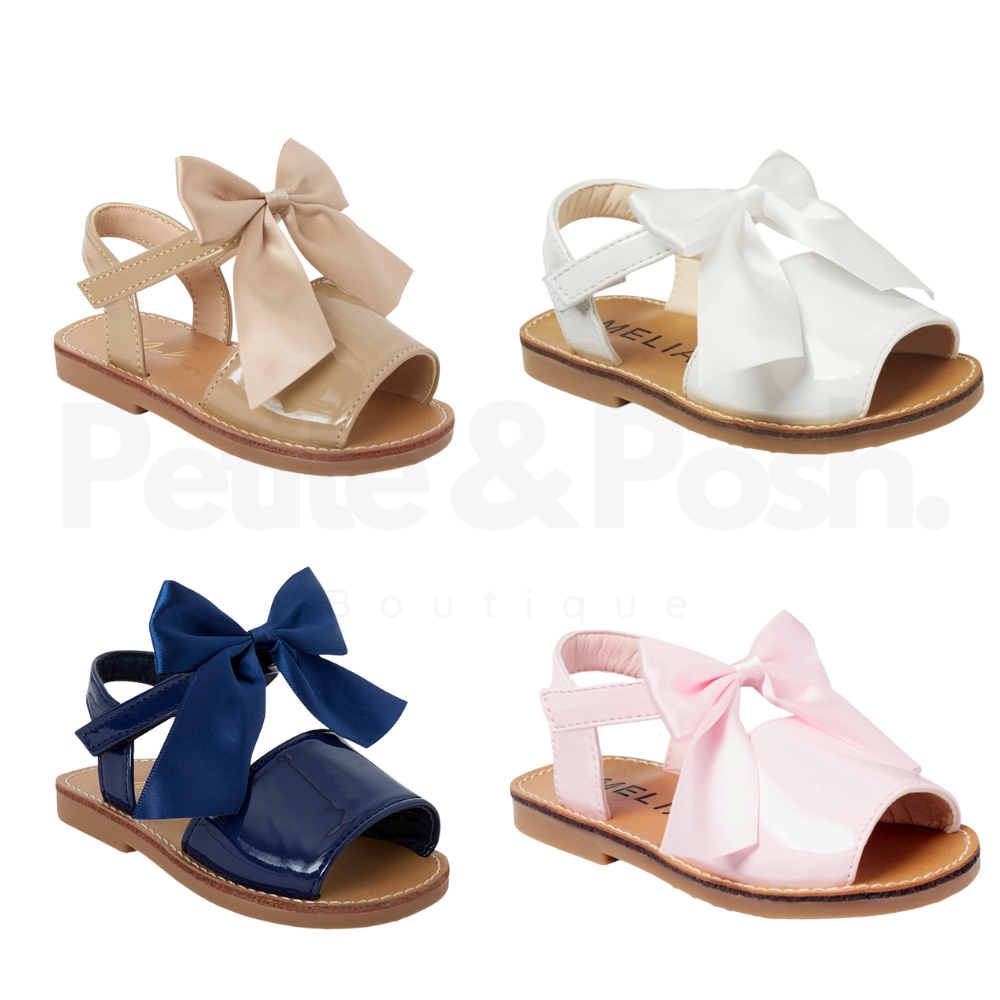Martina Hard-Sole Bow Sandal