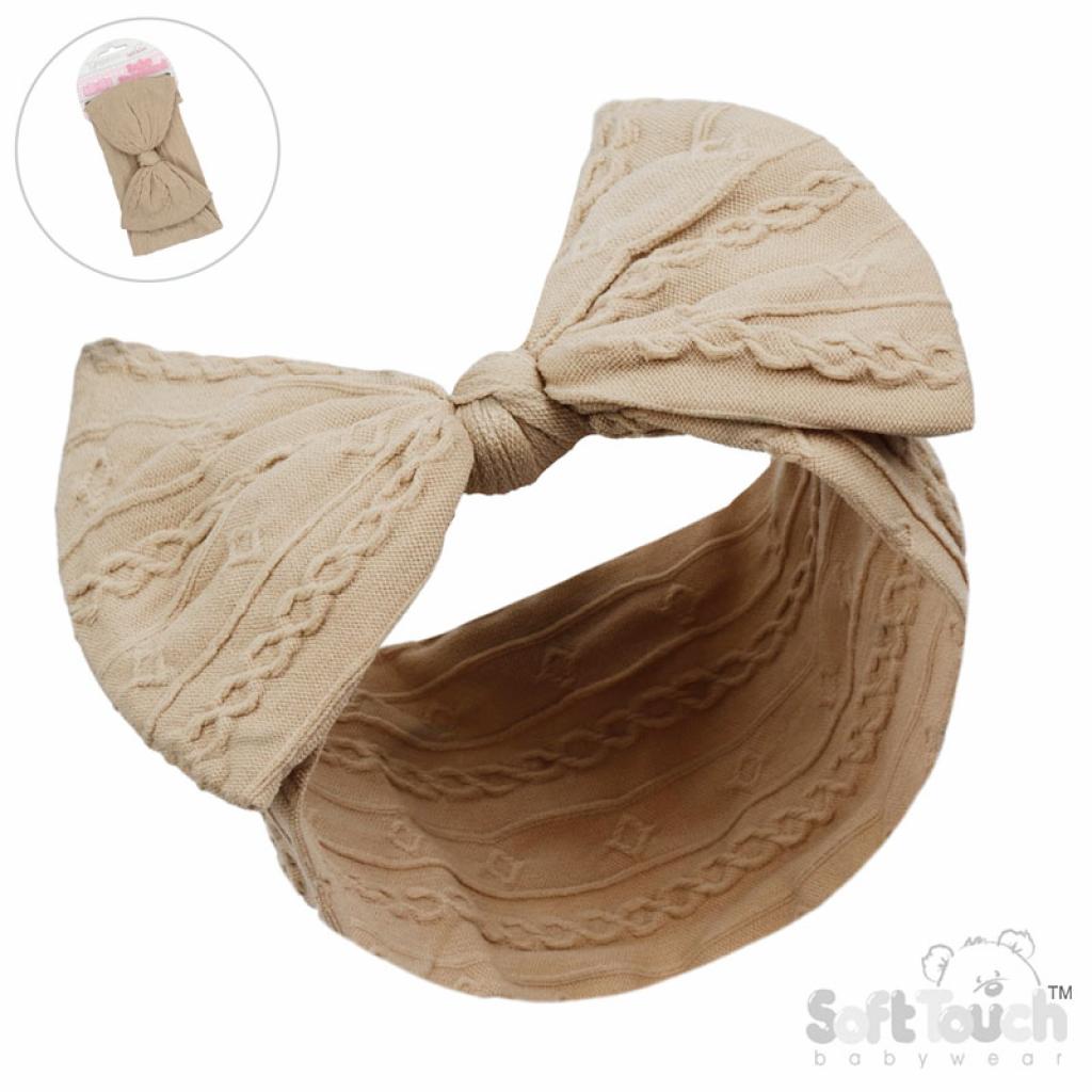 Ribbed Bow Headband