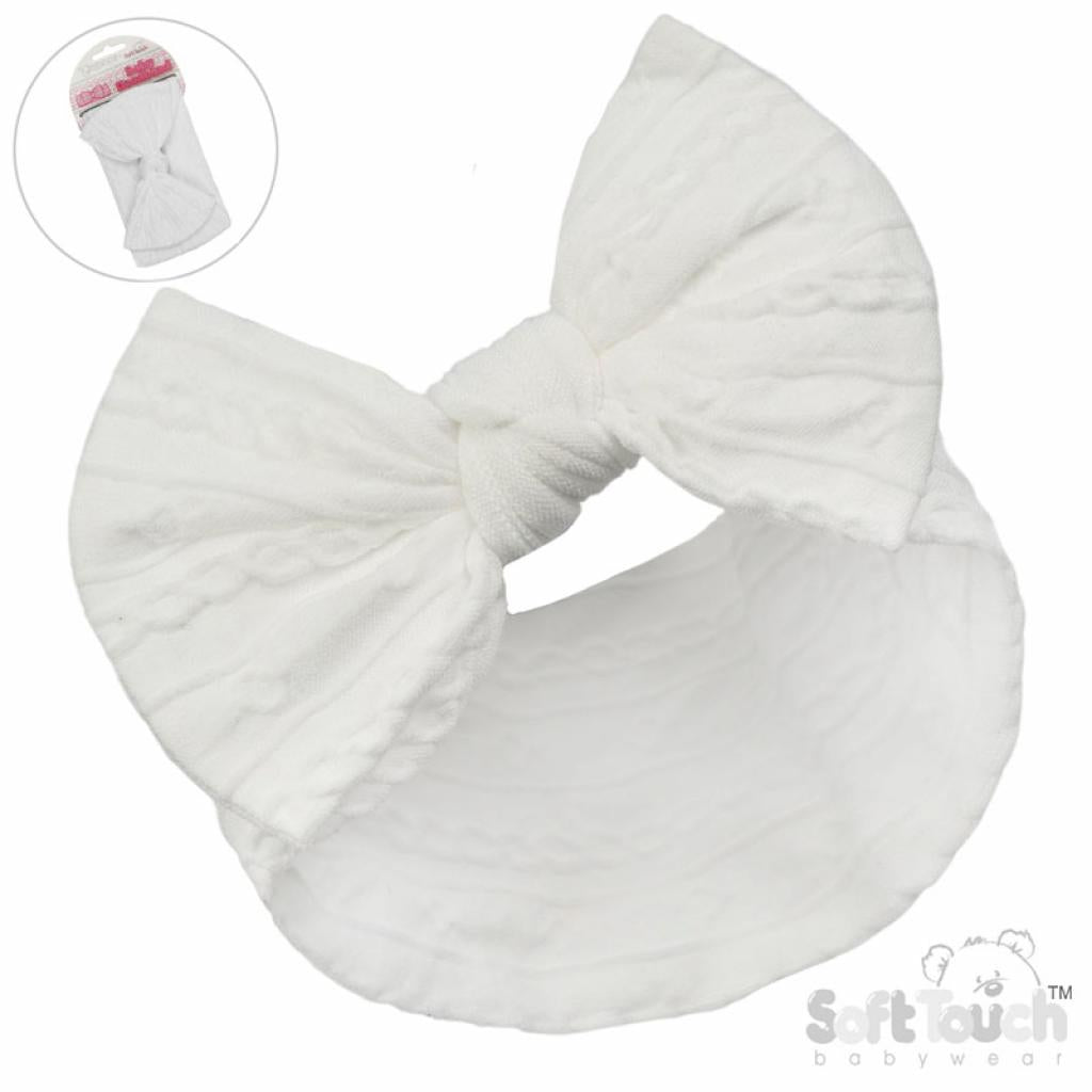 Ribbed Bow Headband
