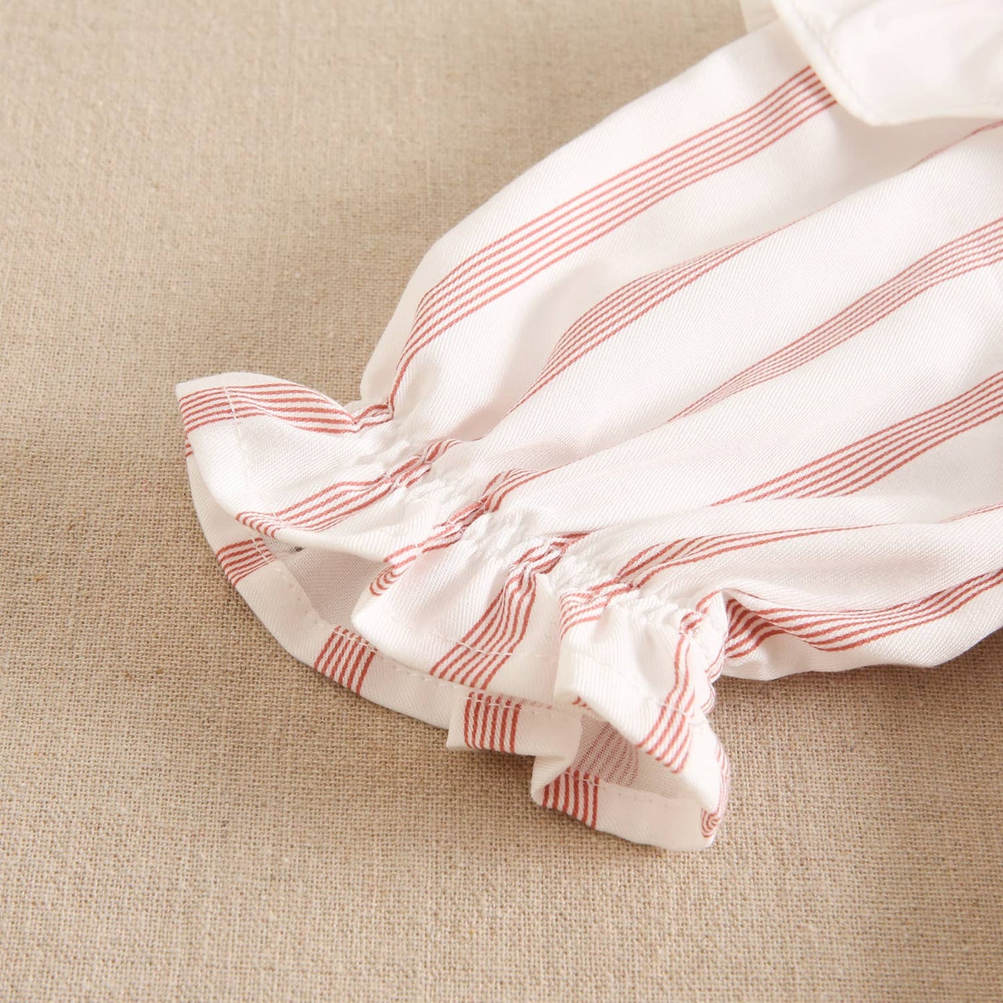 White Red Stripe Dress With Panties