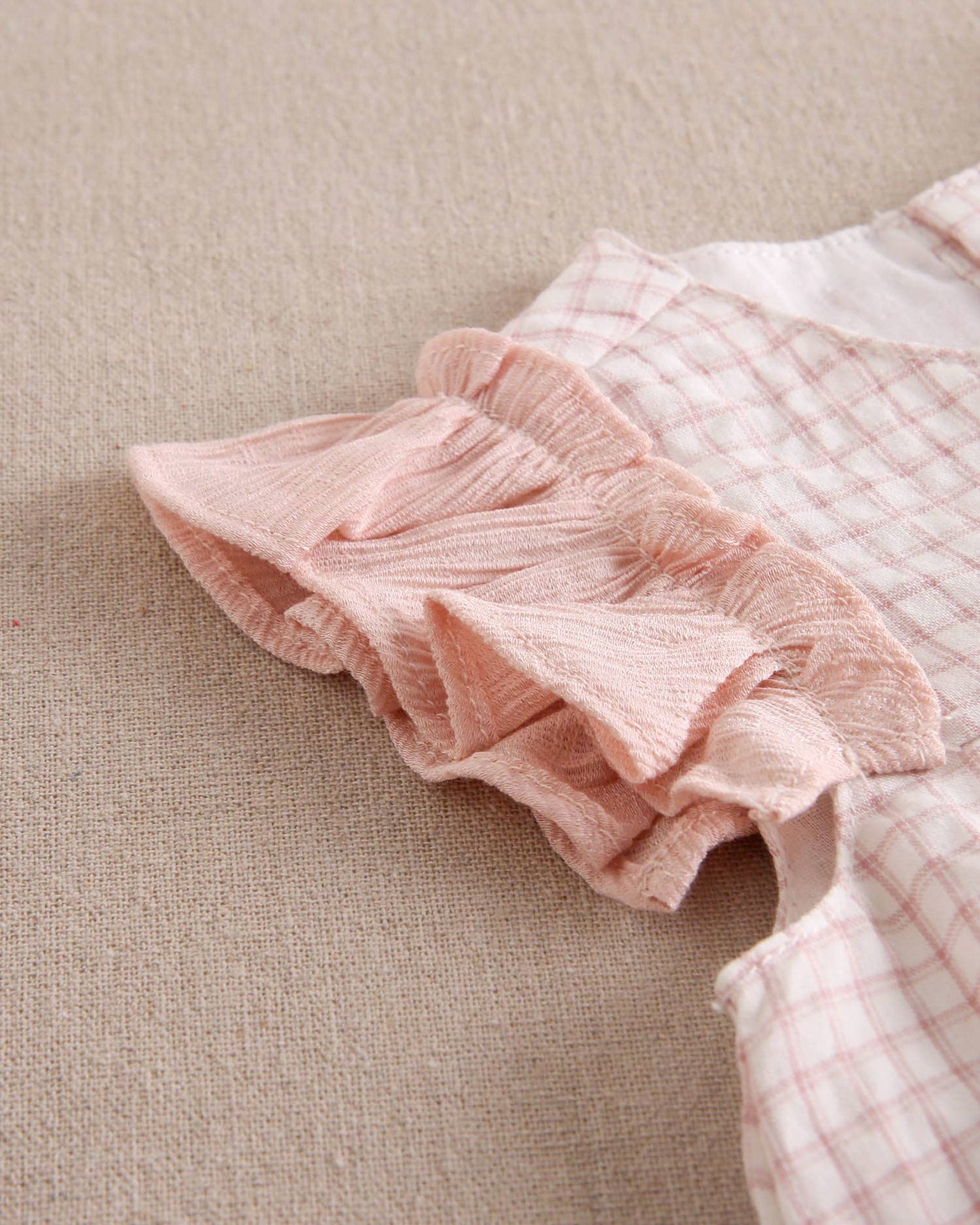 Pink Ruffled Dress With Panties