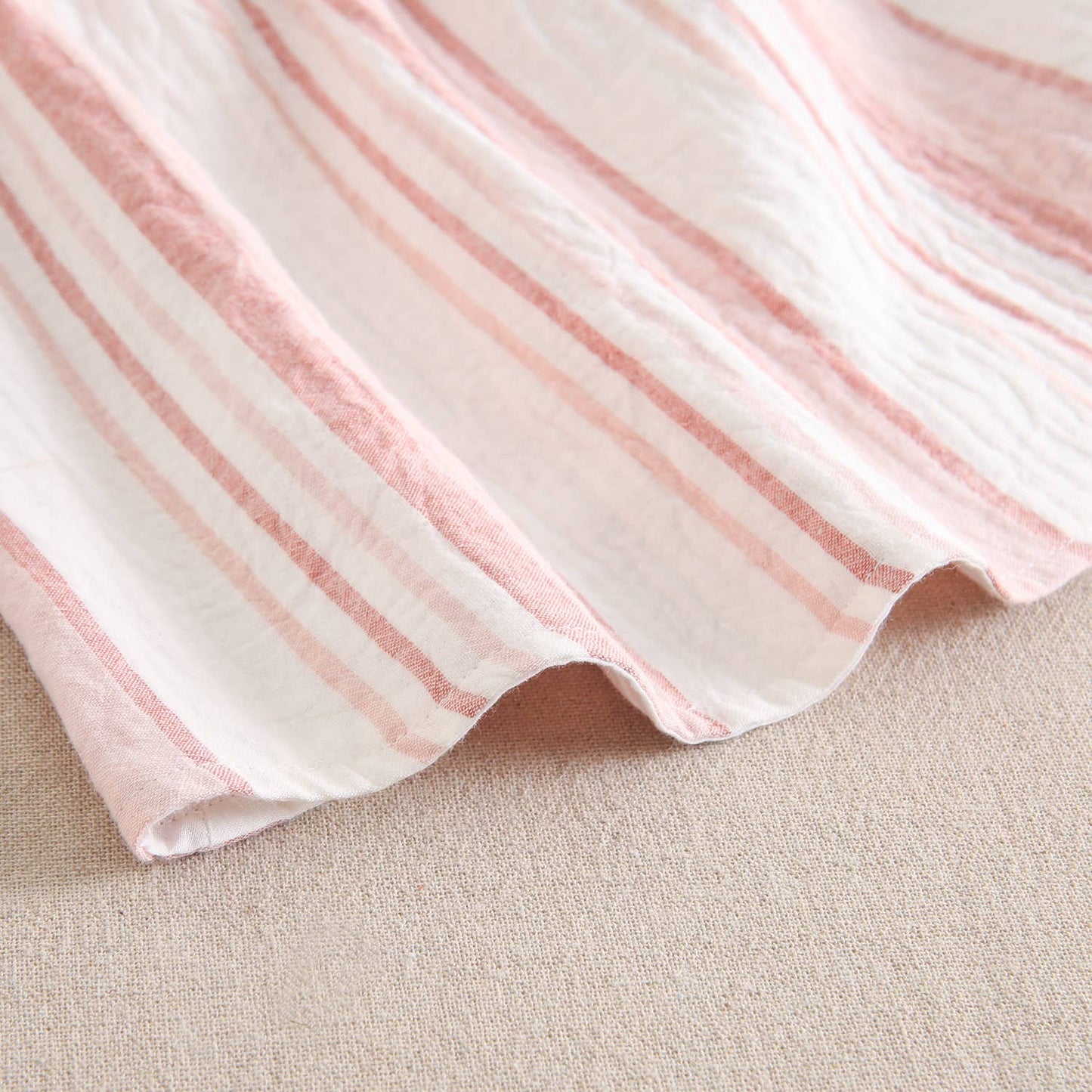 Striped Ruffle Dress With Panties