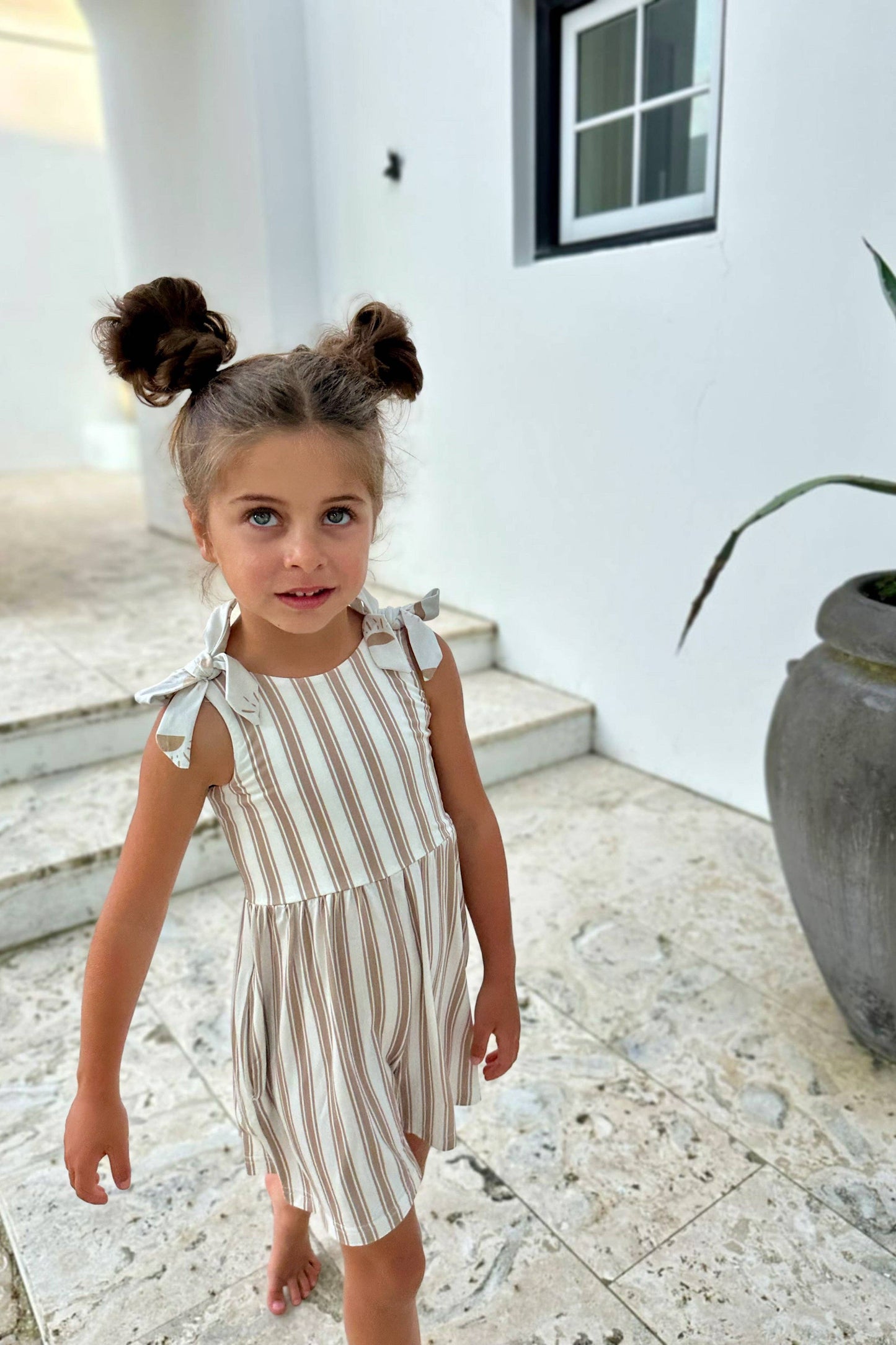 Rita Ash Stripe Playsuit