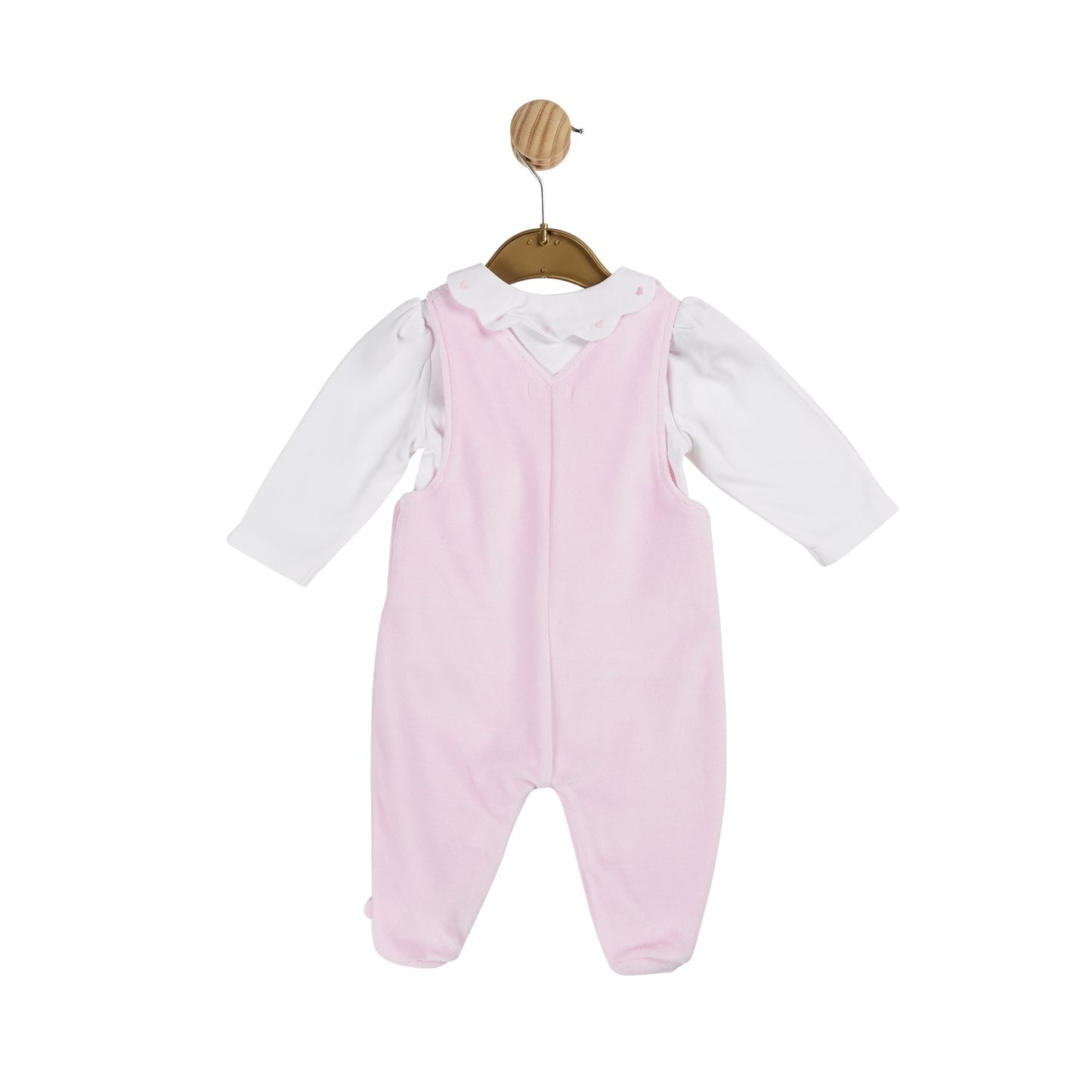 Pink Jersey Jacquard Top & Dungaree