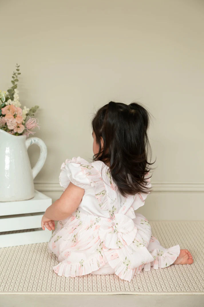 Crinkle Pink Floral Dress & Jam Pant