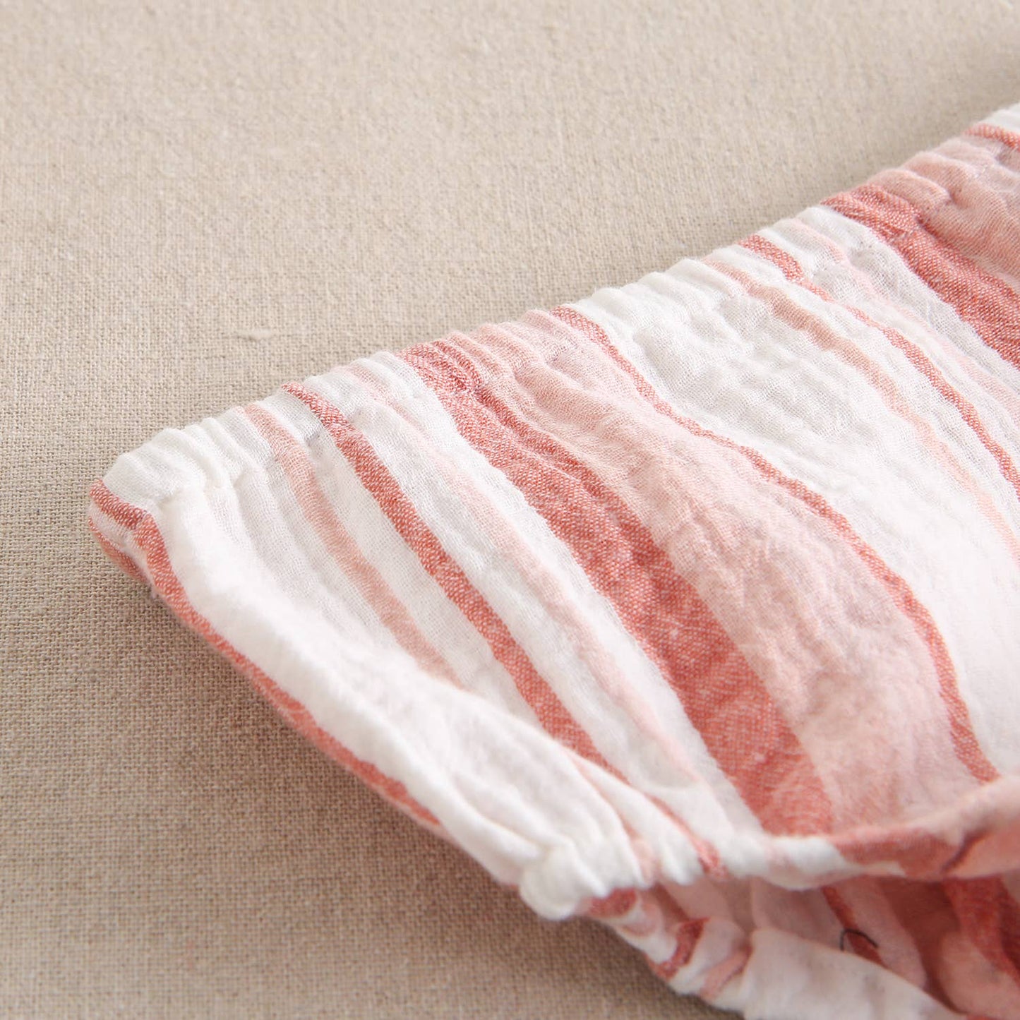 Striped Ruffle Dress With Panties