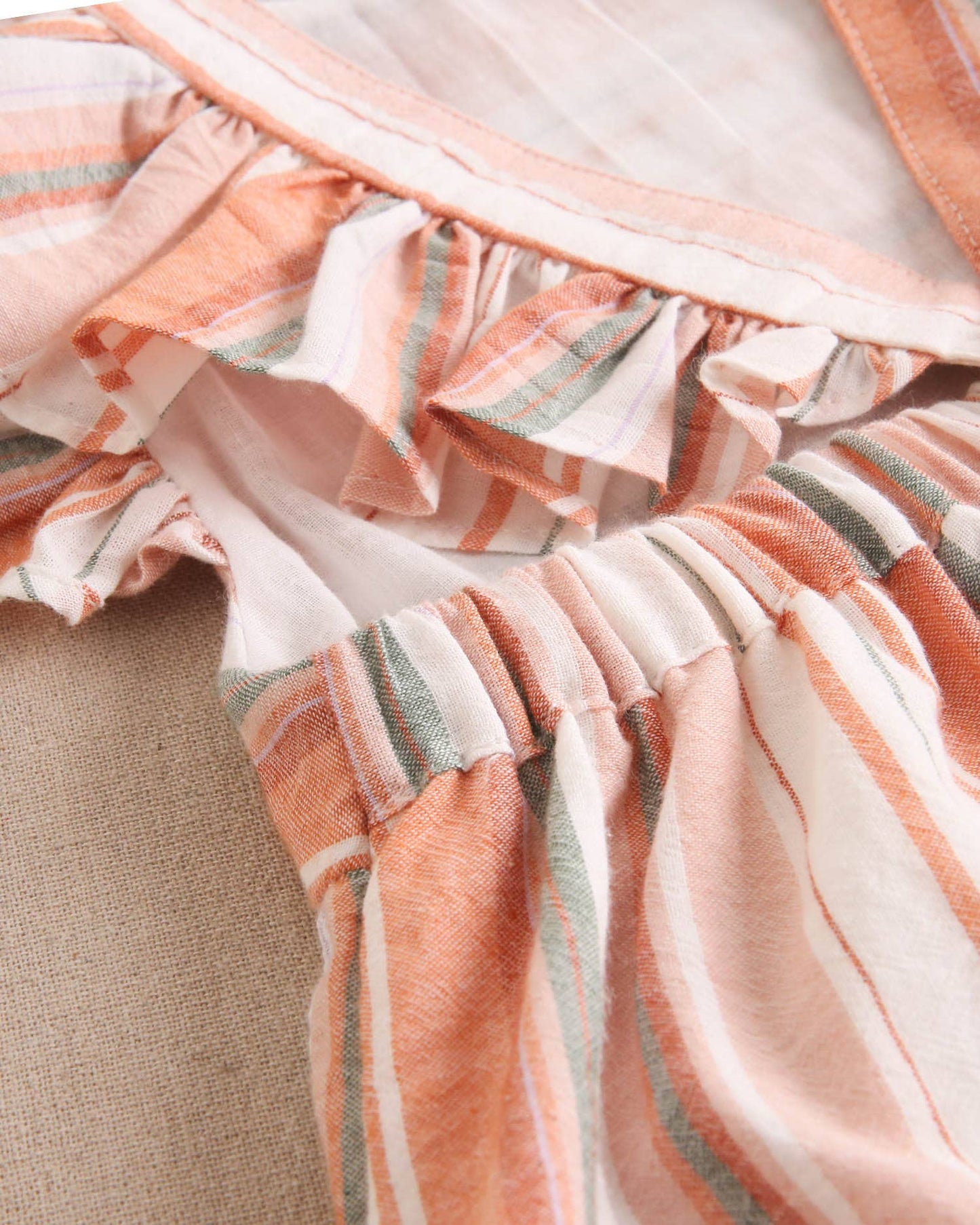Mixed Stripe & Cross Back Dress