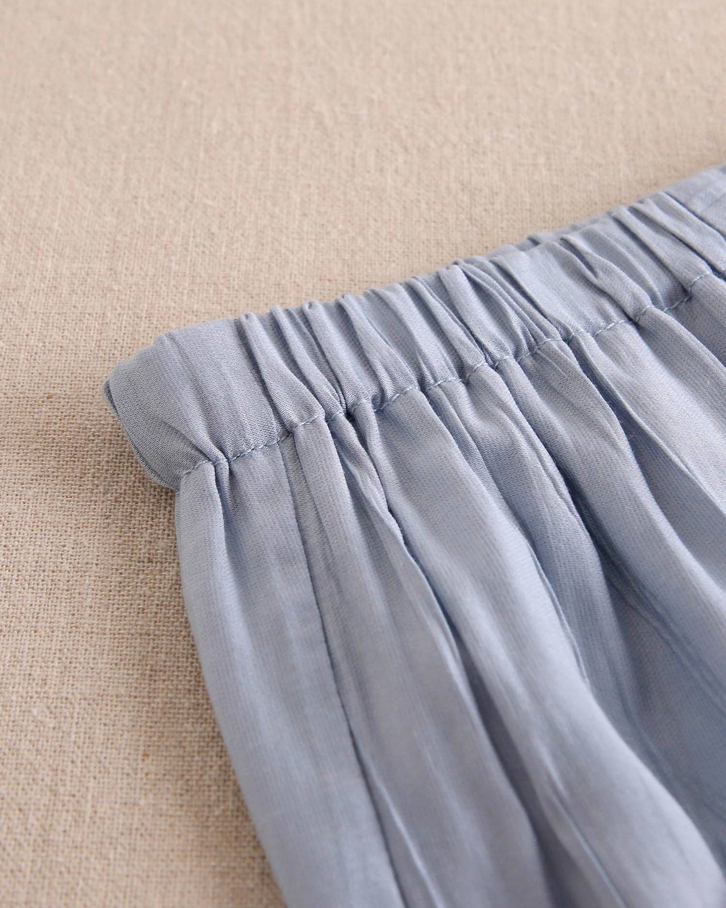 Striped Blouse & Light Blue Short Set