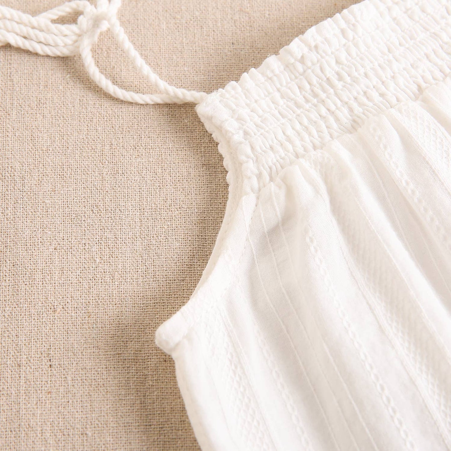 Tassel White Dress