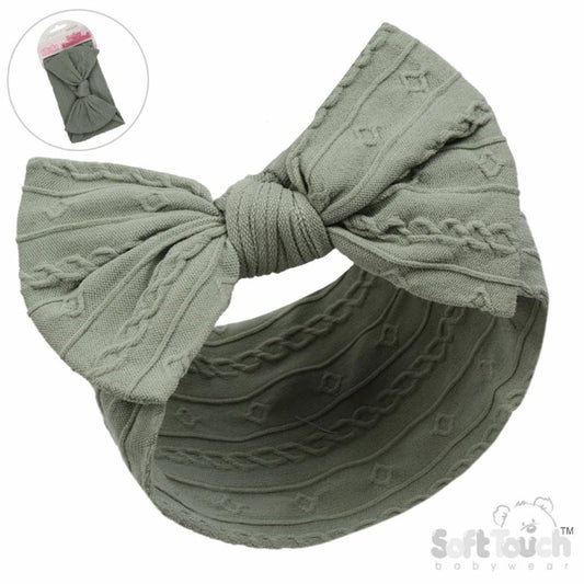 Ribbed Bow Headband