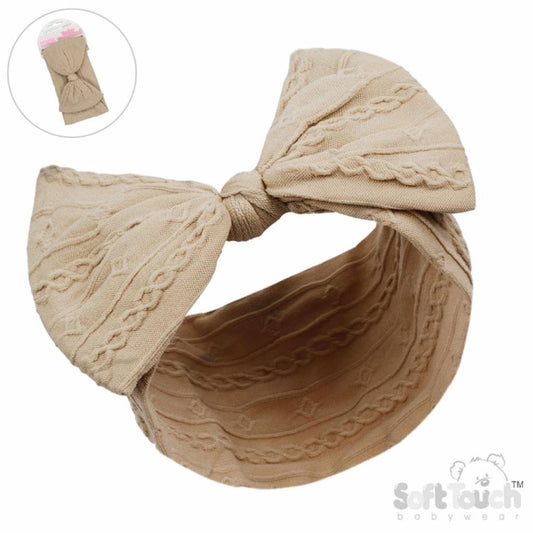 Ribbed Bow Headband