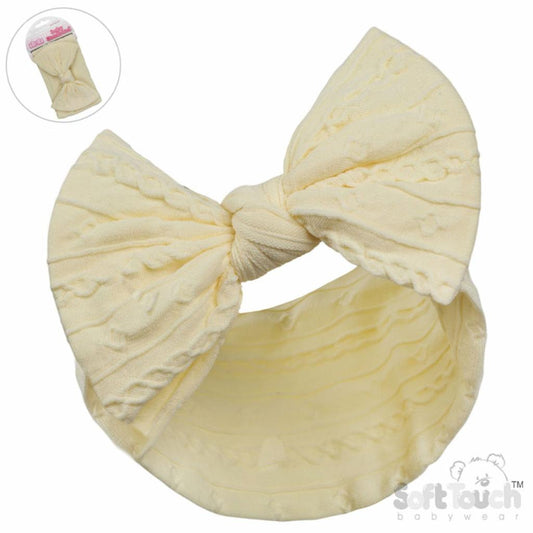 Ribbed Bow Headband