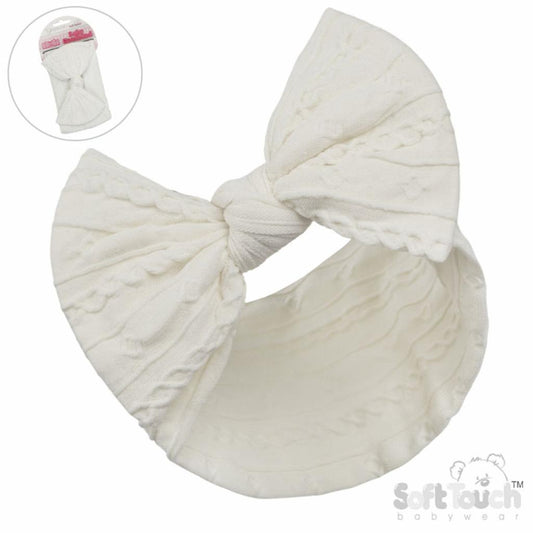Ribbed Bow Headband