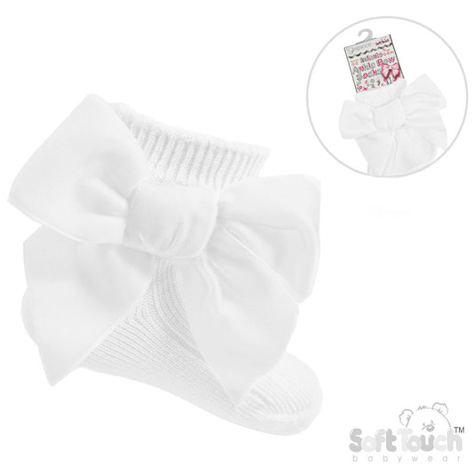 Velvet Bow Ankle Socks