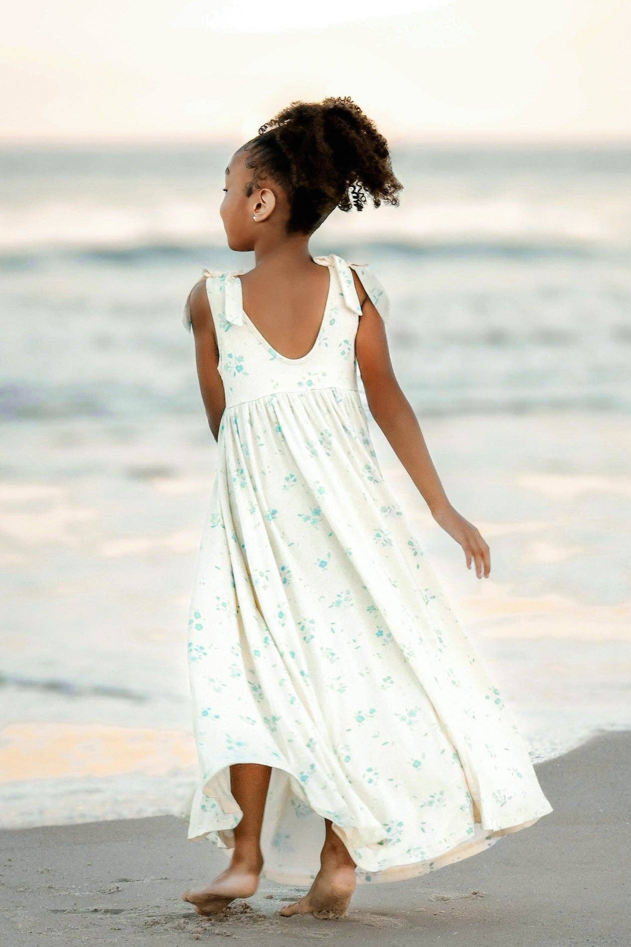 Blue Floral Liza Maxi Dress