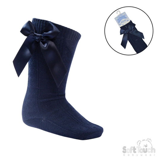 Knee High Bow Socks