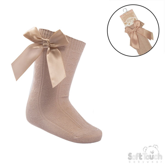 Knee High Bow Socks