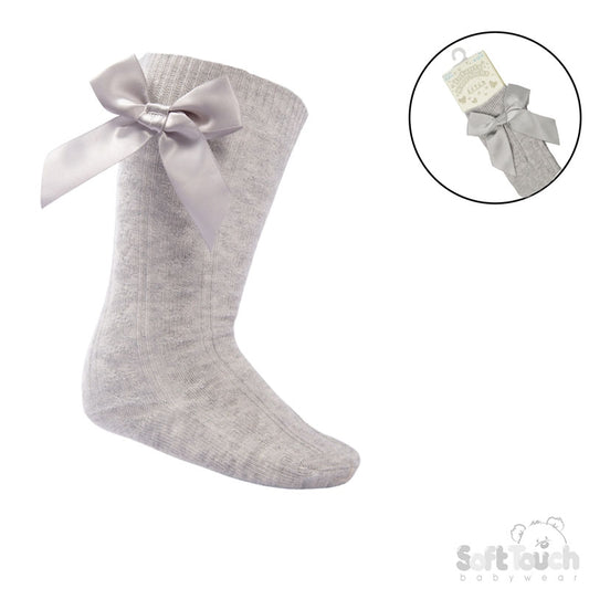 Knee High Bow Socks