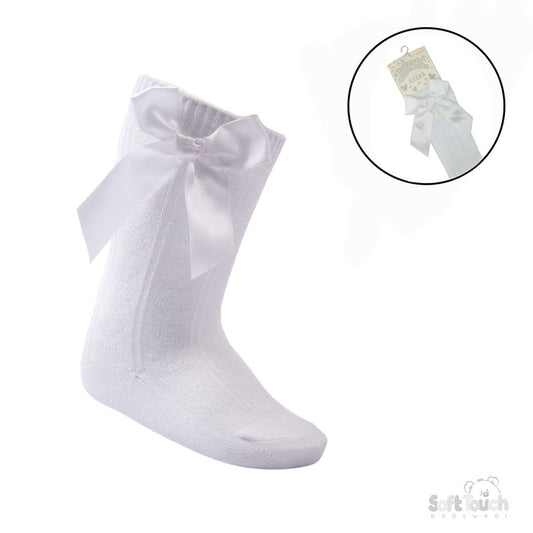 Knee High Bow Socks