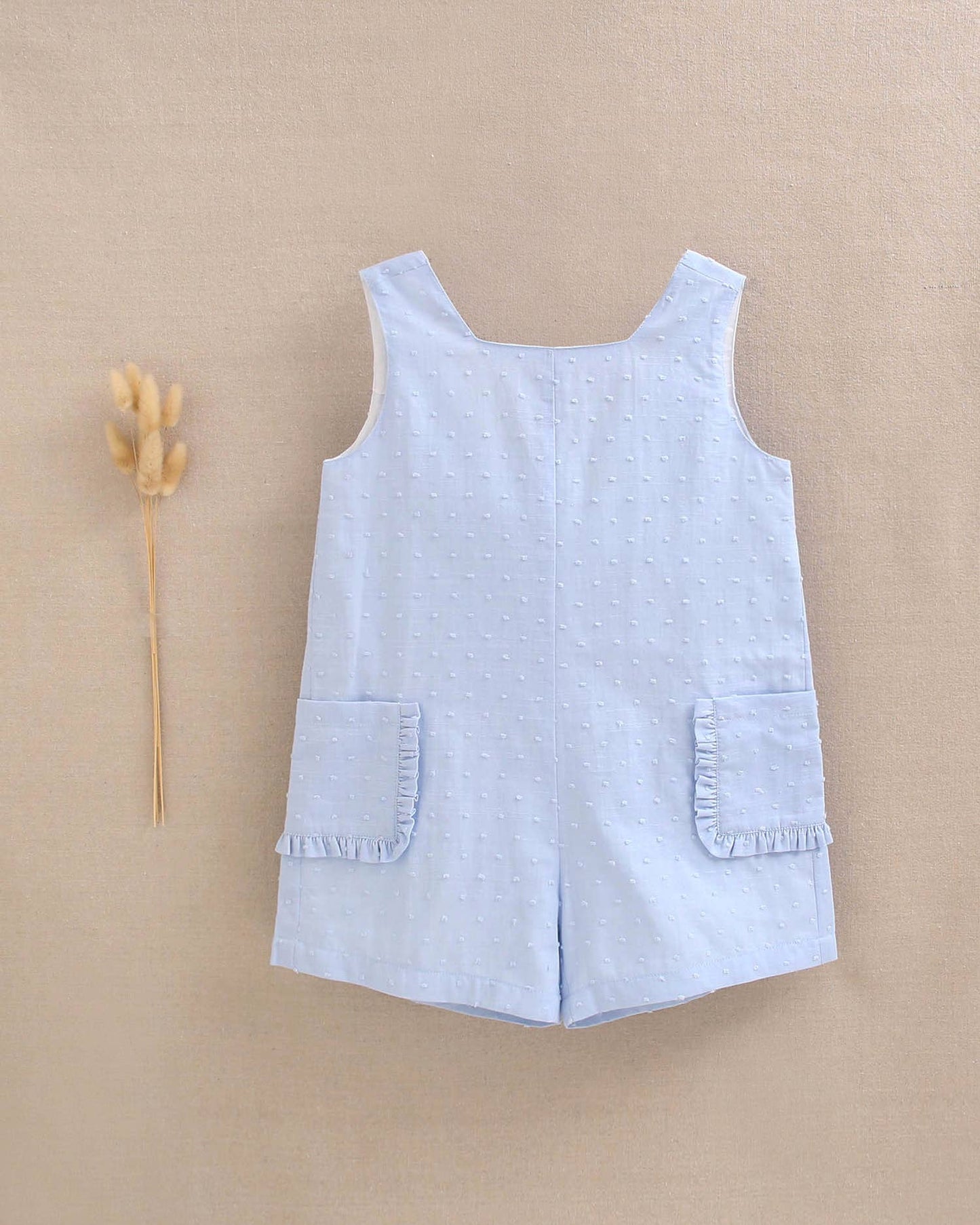 Blue Playsuit With Maxi Bow