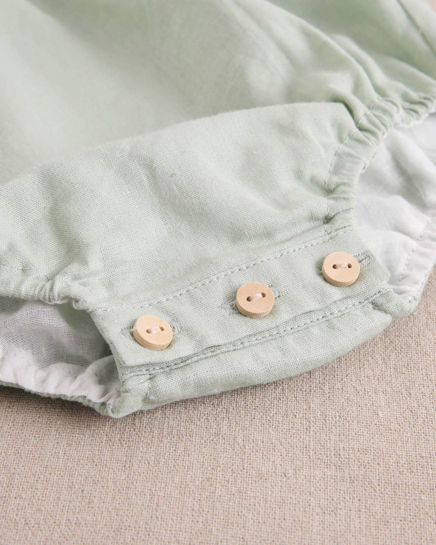 Green Ruffle Romper