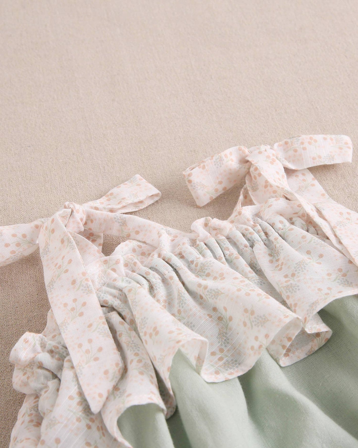 Green Ruffle Romper