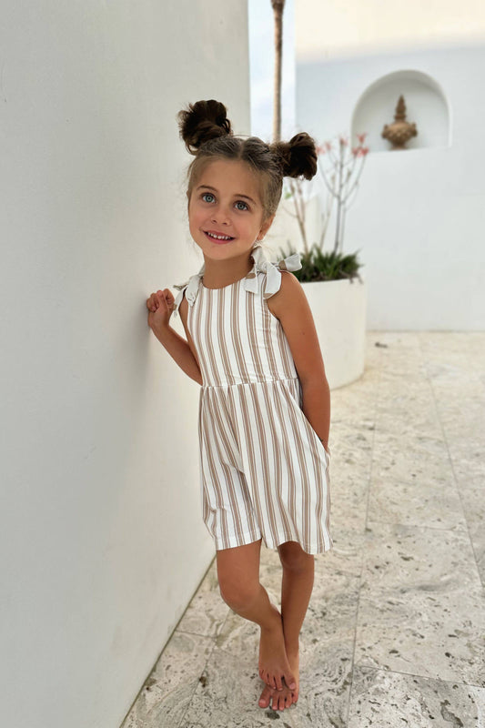 Rita Ash Stripe Playsuit