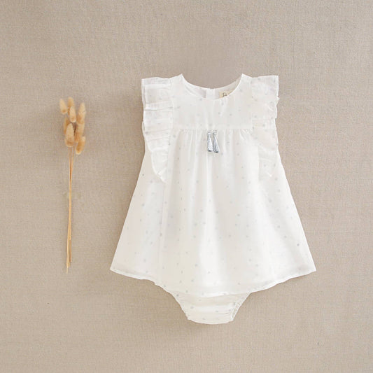 White Dress With Stars & Panties