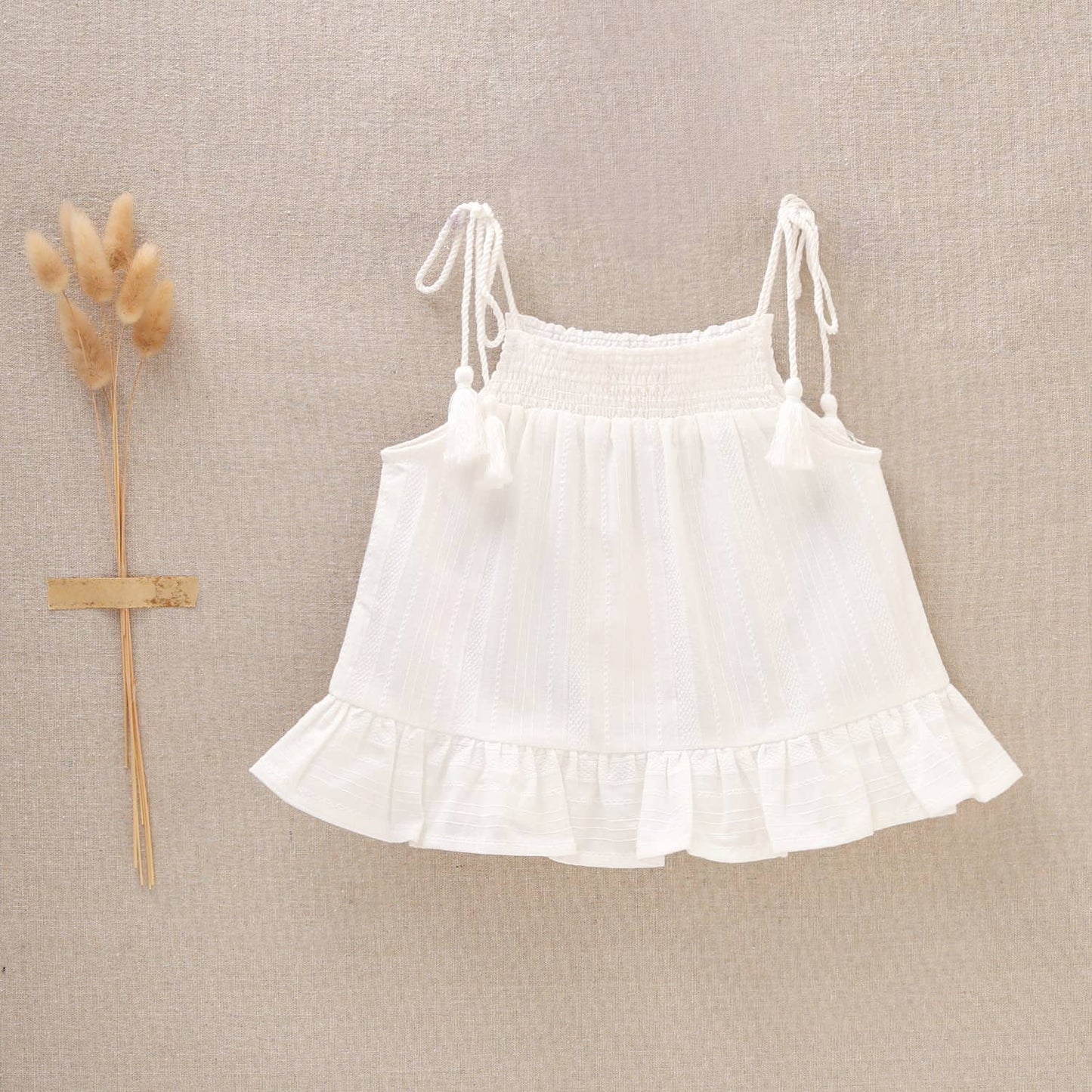 Tassel White Dress