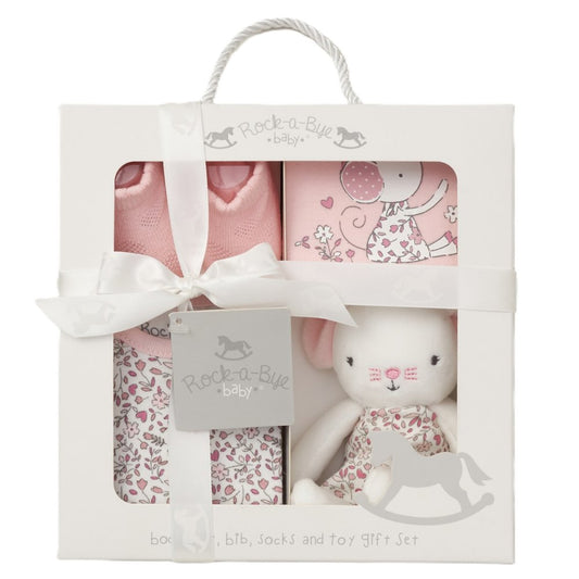 Pink 4 Piece Luxury Boxed Gift Set (0-3 Months)