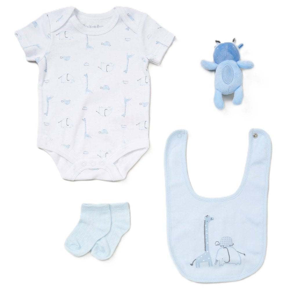 Blue 4 Piece Luxury Boxed Gift Set (0-3 Months)