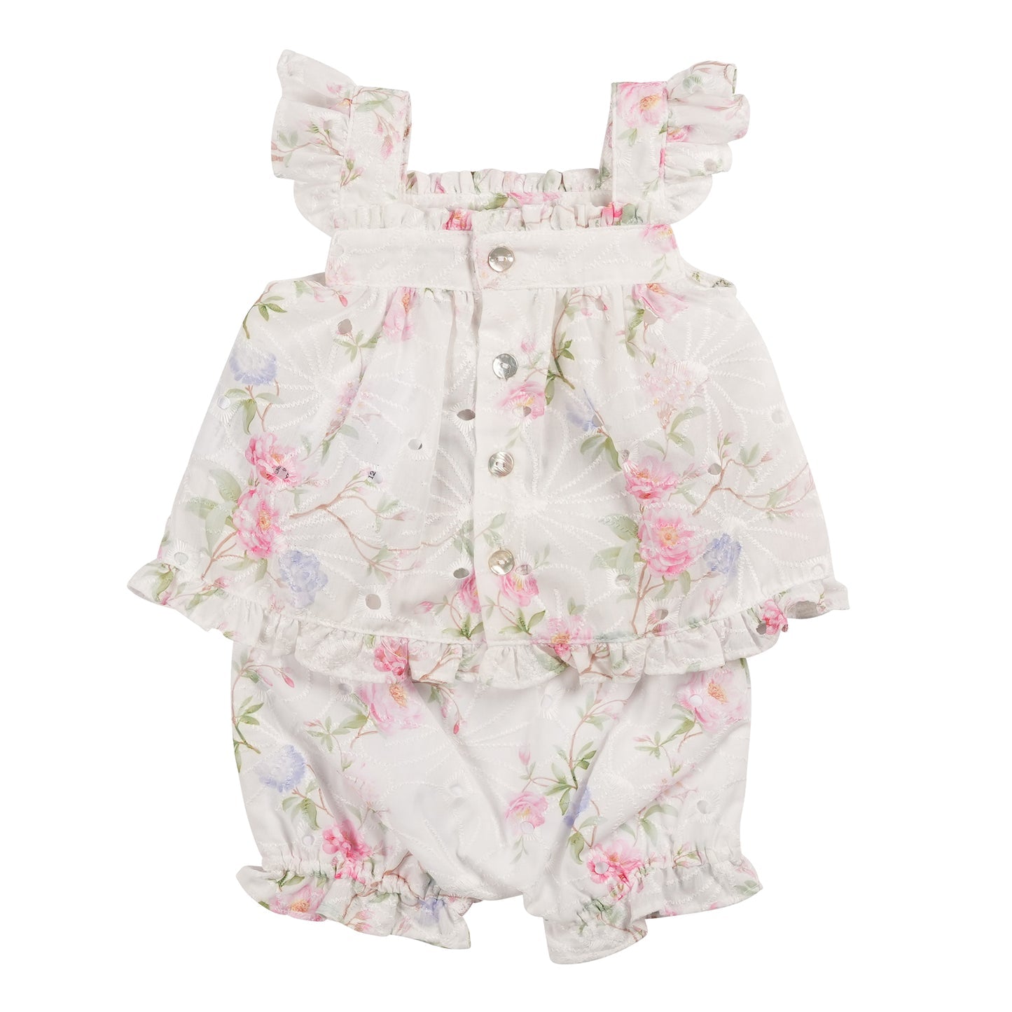 Pastel Floral Top & Bloomer