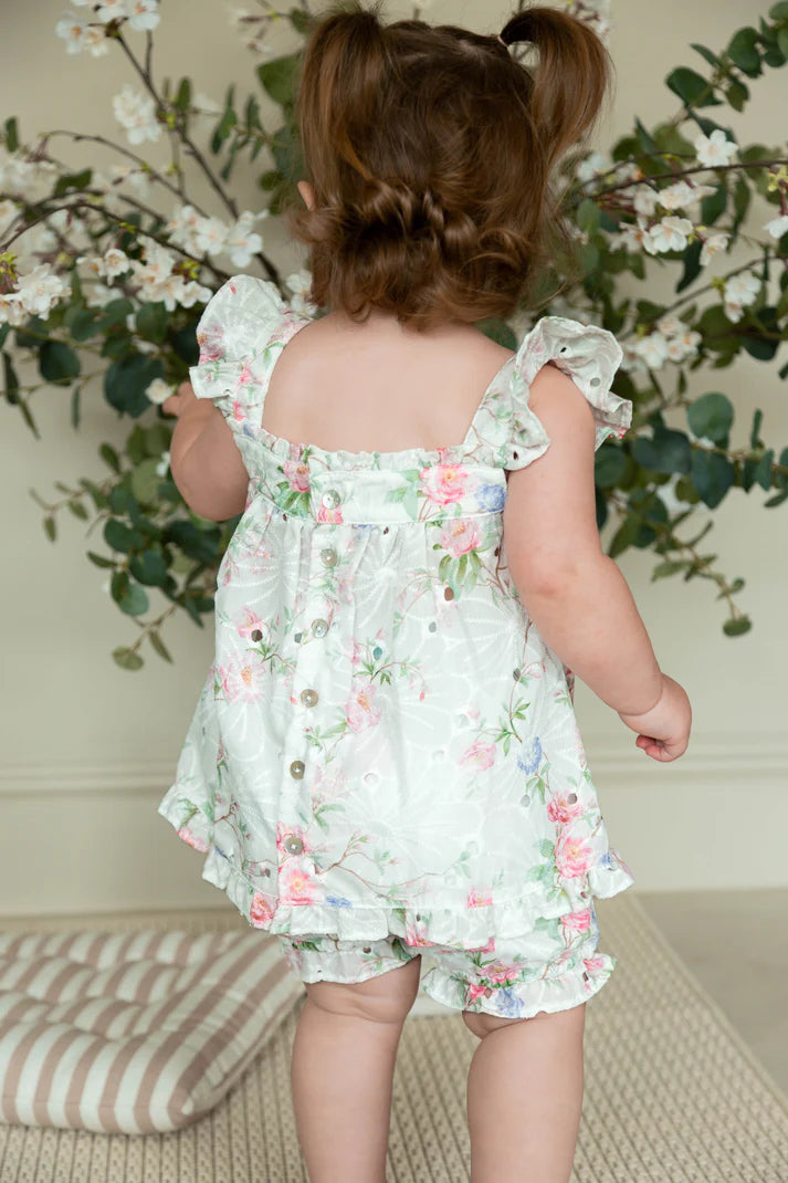 Pastel Floral Top & Bloomer