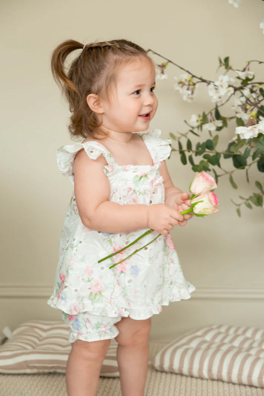 Pastel Floral Top & Bloomer