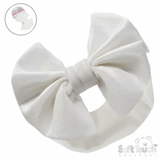 Velour Velvet Headband with Bow