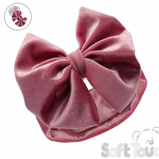 Velour Velvet Headband with Bow