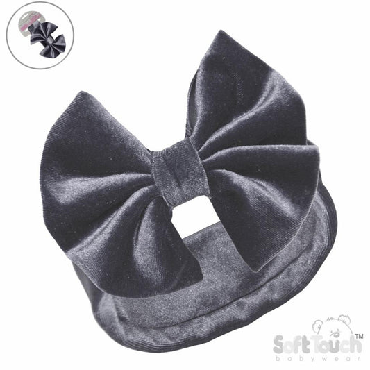 Velour Velvet Headband with Bow