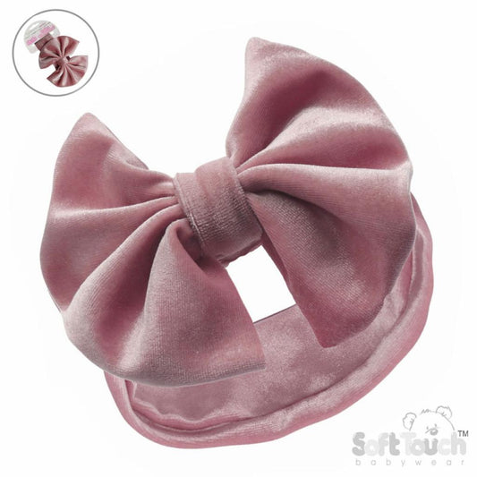 Velour Velvet Headband with Bow