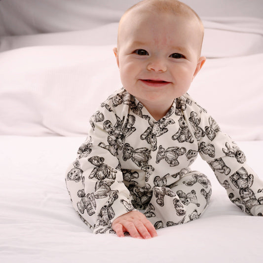 Teddy Bear Cotton Sleepsuit