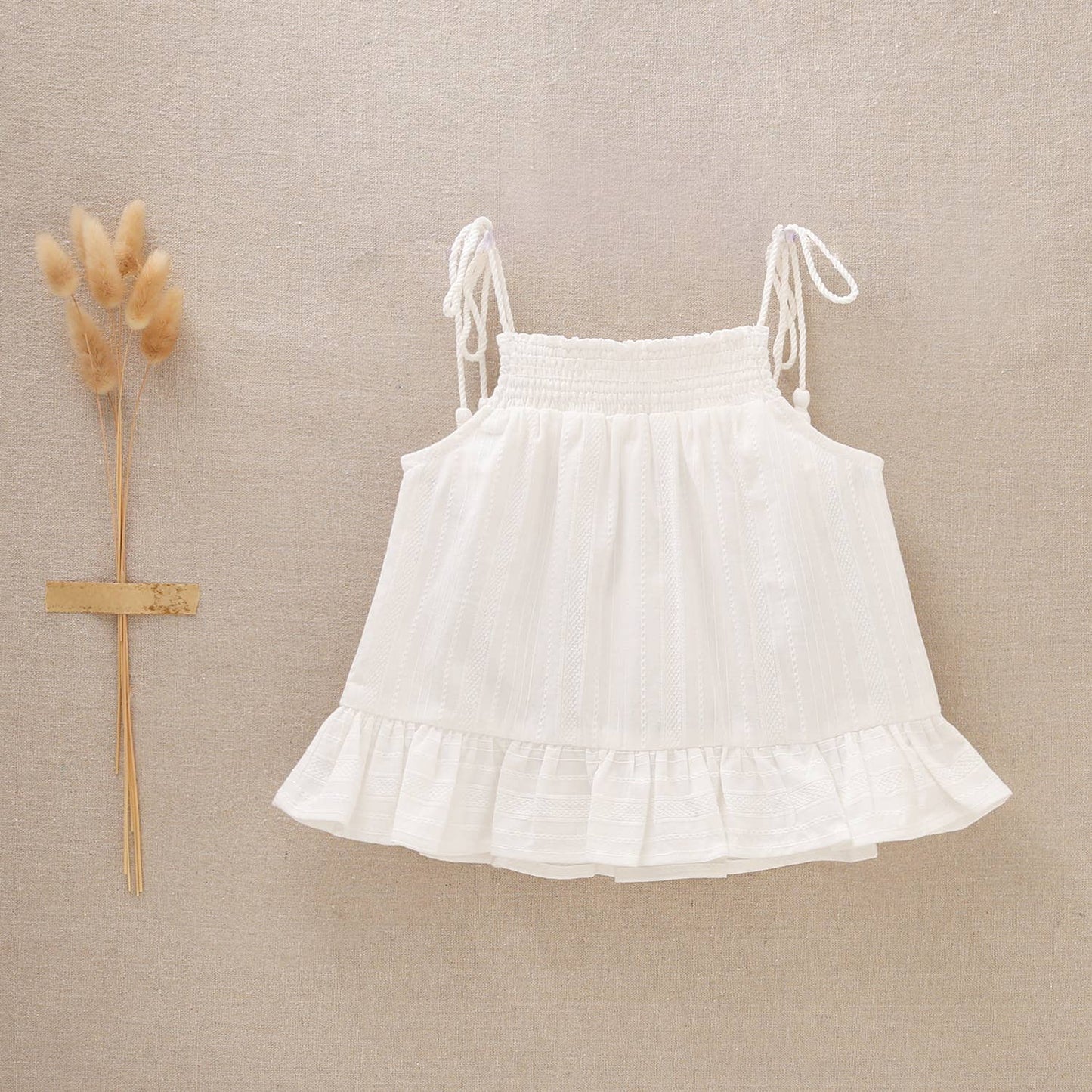 Tassel White Dress