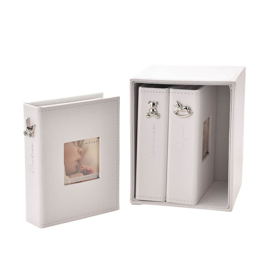 White Set of 3 Albums Holds 24 x 4" x 6" Prints