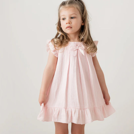 Joanna Pink Bow Dress