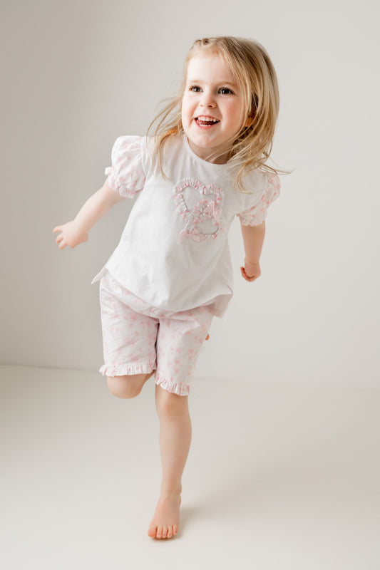 Lilac Smock Top & Short Set